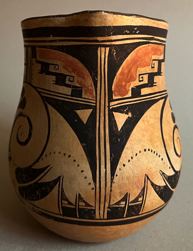 Hopi Polychrome Sikyatki Revival Pottery Bird Effigy Pitcher by Nampeyo